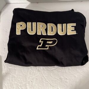 Top Of The World Embroidered Black Purdue Boilermakers Hoodie Sz L Pullover NCAA